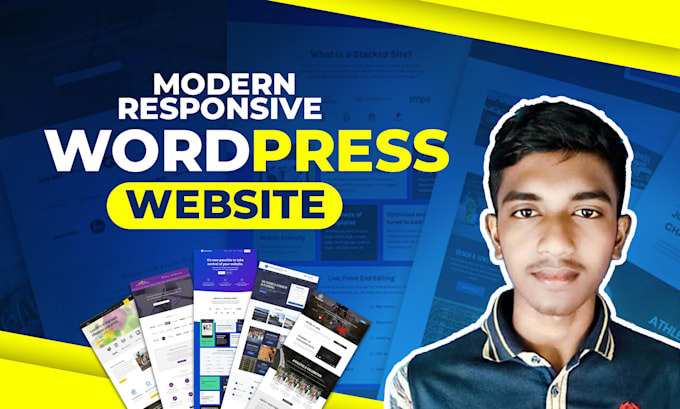design and build a modern responsive wordpress website