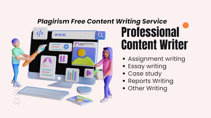 write any assignment, essay, report and case study