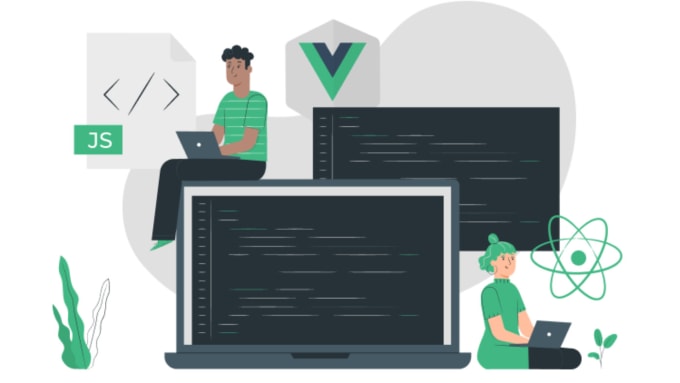 Do front end web development in html css javascript vuejs by ...