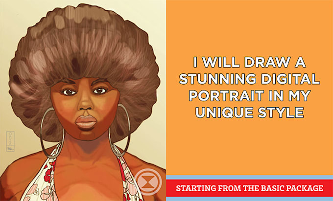 draw stylized and realistic digital portraits