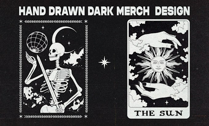 design unique, artistic, and edgy merch for your band