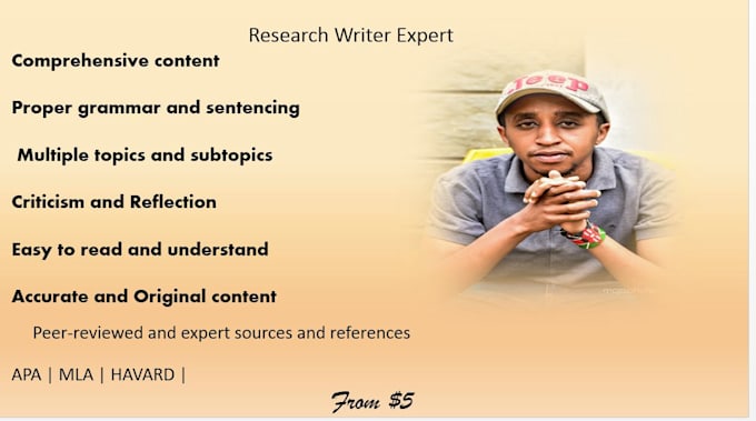 write excellent research and summary articles