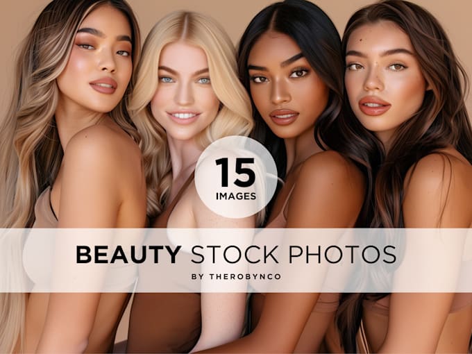 create beauty stock photos model for skincare or beauty businesses