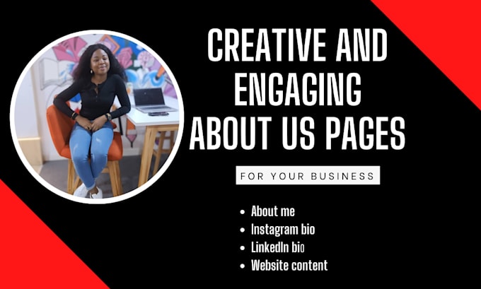 write a creative and engaging about us page