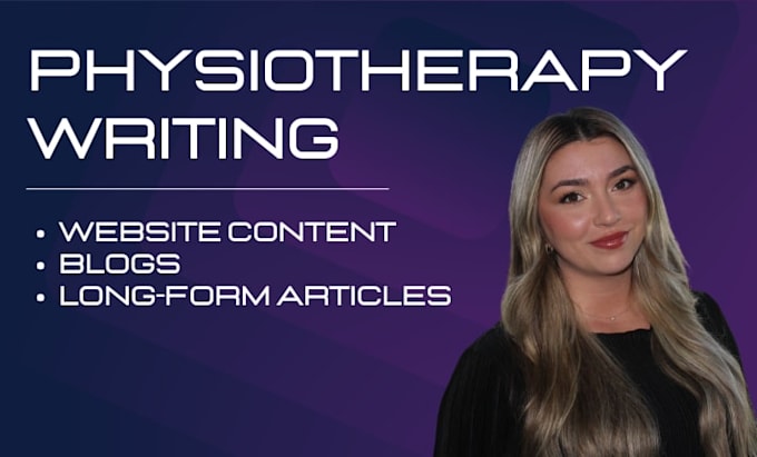 write physiotherapy blogs that educate patients