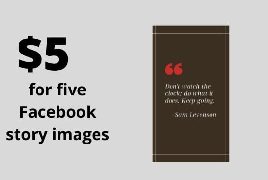 Design 5 professional facebook story images by Yourfav_design | Fiverr