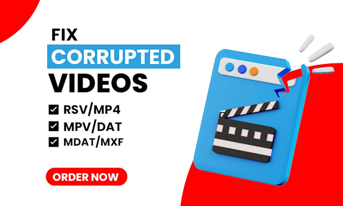 repair and restore corrupted mp4, mov, dat, rsv, or fix any video files