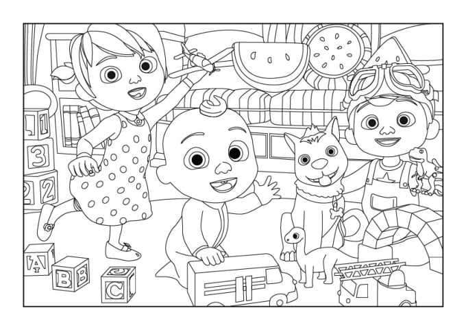 Draw coloring book pages for kids and adults by Meenaruwandi | Fiverr