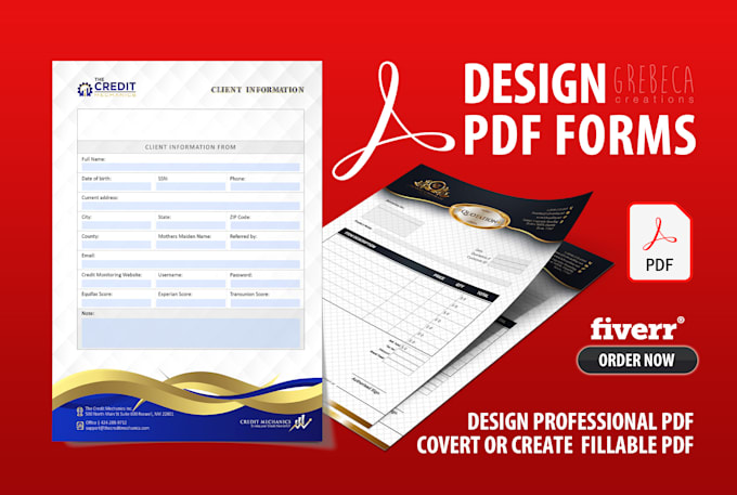 do fillable PDF or design professional PDF