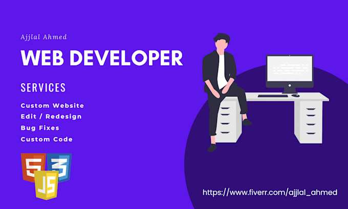 Be your front end developer html css and javascript by Ajjlal_ahmed ...
