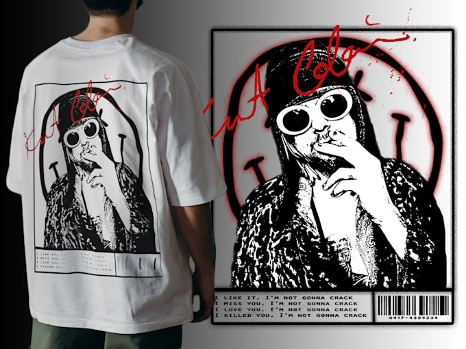 design super edgy streetwear graphic tee