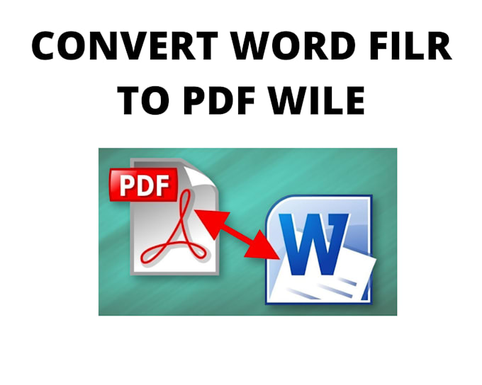 Convert pdf file to word file or word file to pdf file by vishwaps fiverr