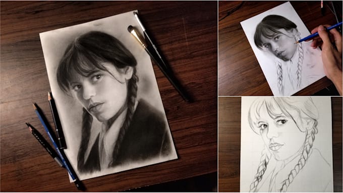 draw realistic sketch , portrait