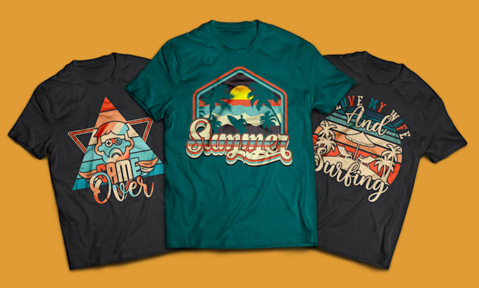 crea un fantastico logo vintage retrò per maglietta