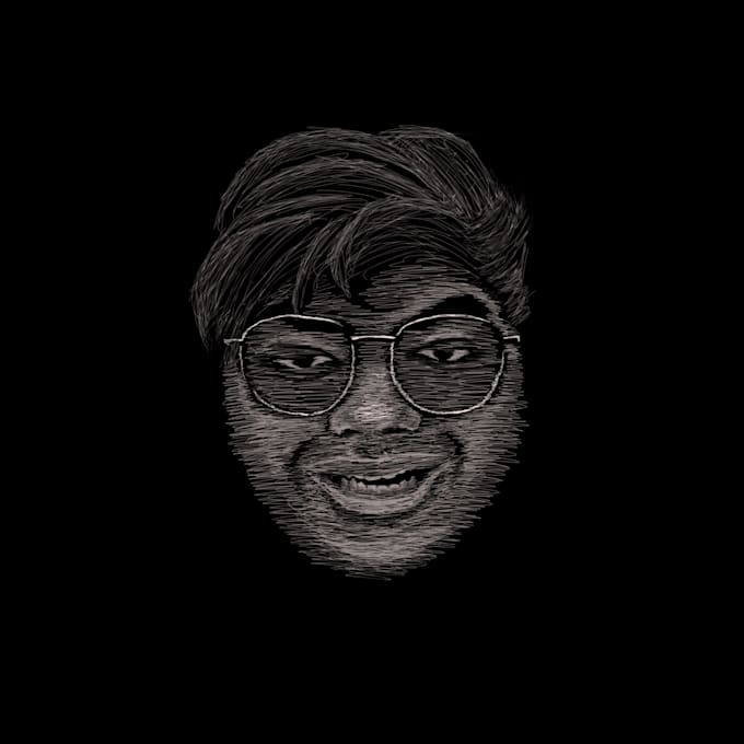 draw scribble art portrait from photo