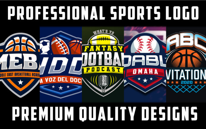 Football. soccer, basketball, baseball and sports logo design