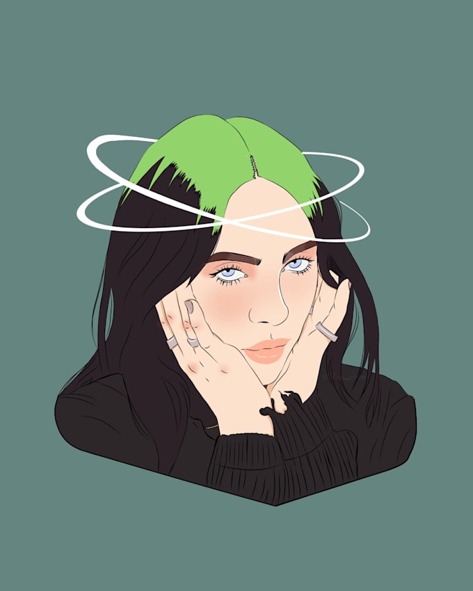 digital portraits and cartoon character design
