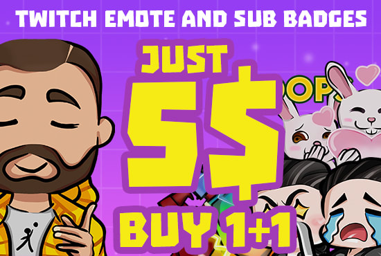 create awesome emote or sub badges