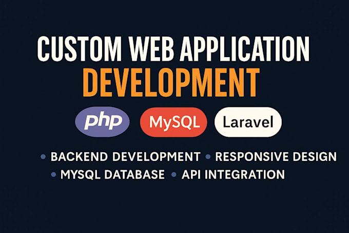 build or customize PHP web applications in laravel, codeigniter, mysql