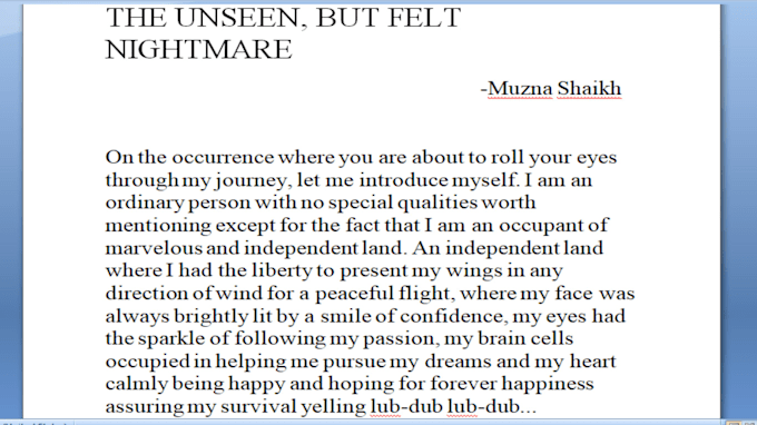 write you a fabulous and creative writ