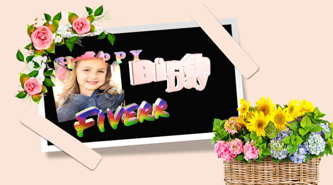 create birthday videos for small girls