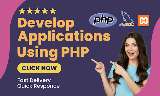 design PHP application development with mysql database
