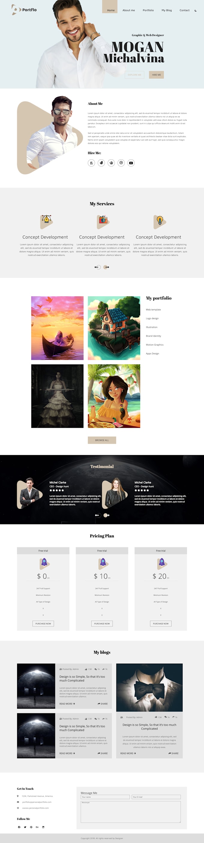 create a responsive good looking web page design