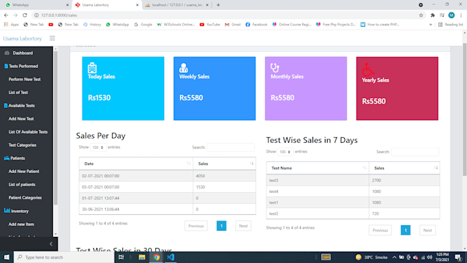 develop website using PHP,  laravel