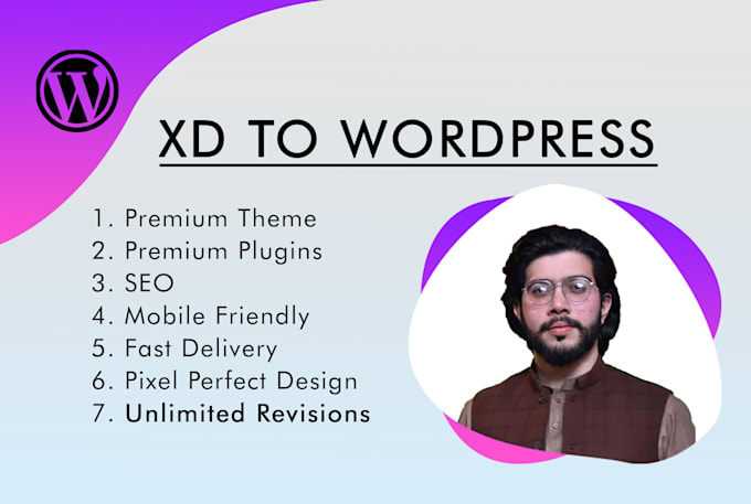 convert xd design to wordpress website