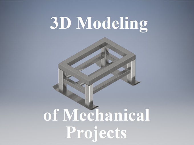 do 3d mechanical project modeling and concept development