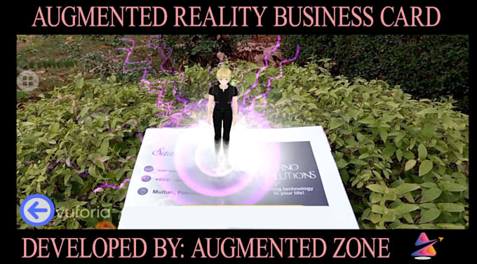 develop web ar augmented reality business cards for you