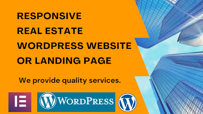 build real estate agent or investor wordpress website