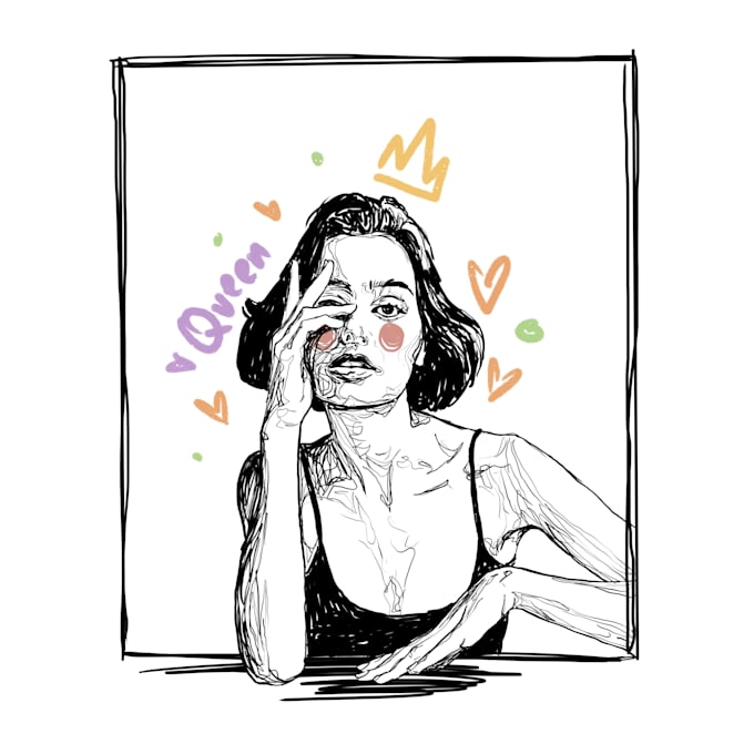 Draw line art from your photo by Illianne Fiverr