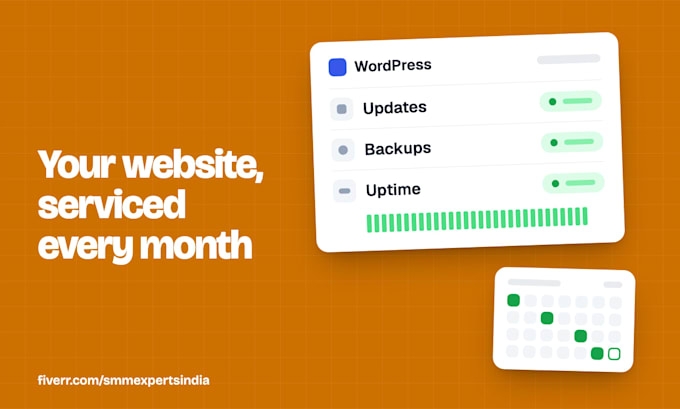 maintain, secure and monitor your wordpress or shopify site every month