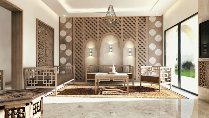 do interior decoration and 3d renderings