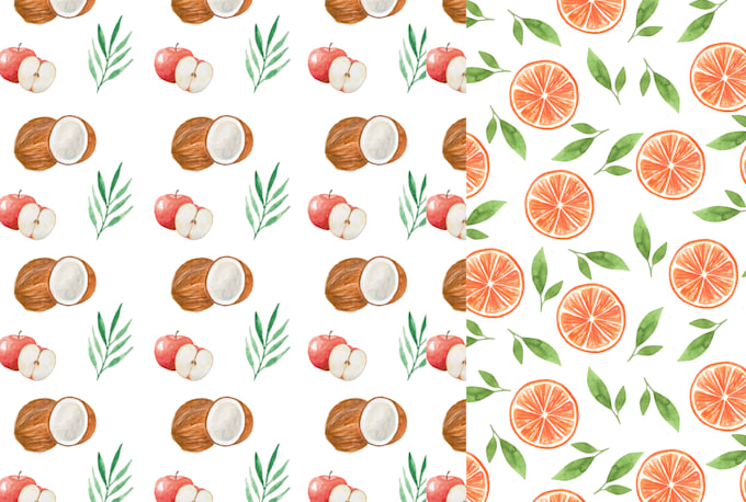 design watercolor hand drawn pattern for printing and fabric