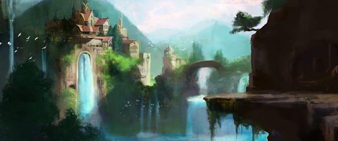 draw semirealistic illustrations and concept art, no ai