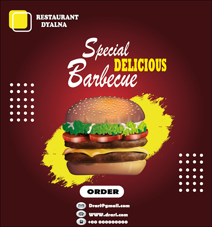 do advertisement for restaurants and food