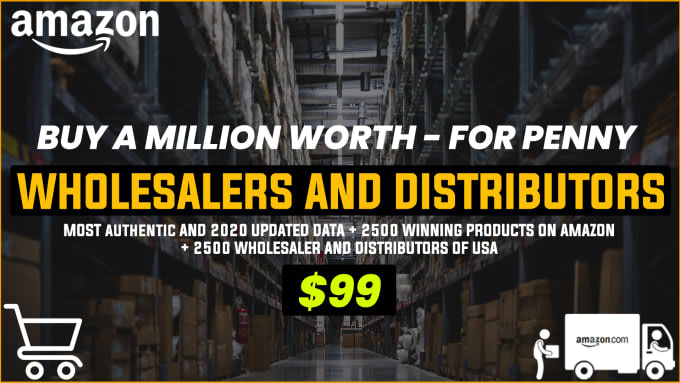 I will provide 2500 wholesale suppliers and distributors in USA for amazon fba