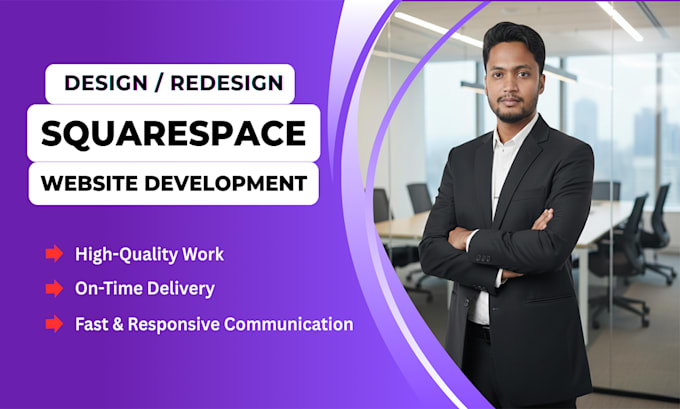 build squarespace website with responsive squarespace design