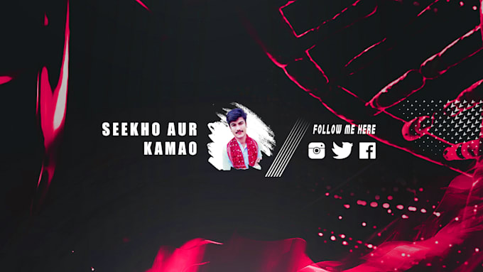 design professional youtube channel art and banner