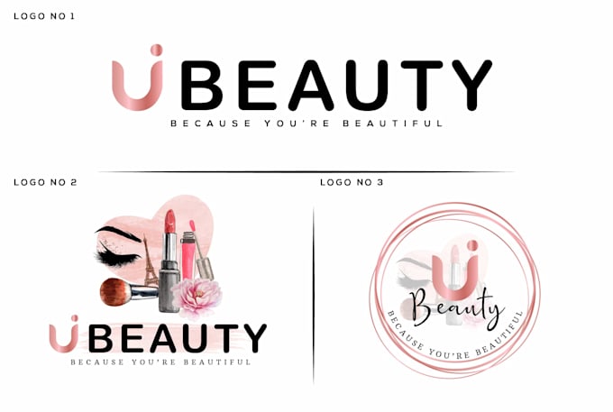 do modern beauty spa eyelash and makeup cosmetic logo design