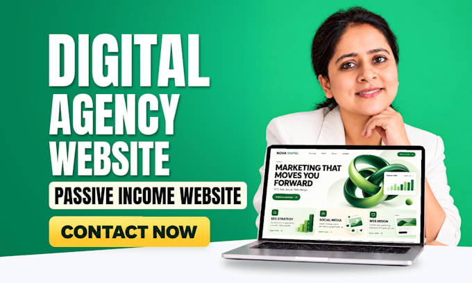 a digital agency and digital marketing website for passive income