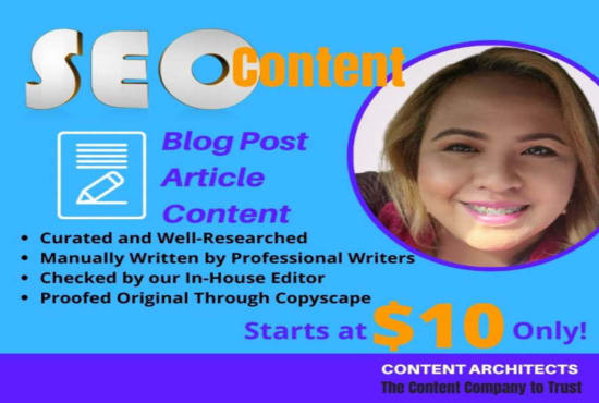 write SEO article and blog post