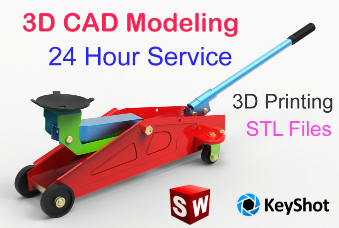 do 3d cad modeling, cad design, 3d printing, stl, dxf, obj