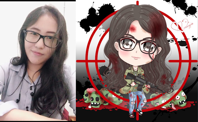 draw you into cute chibi style