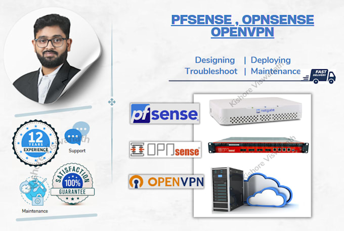 configure and manage pfsense, opnsense, openvpn, wireguard