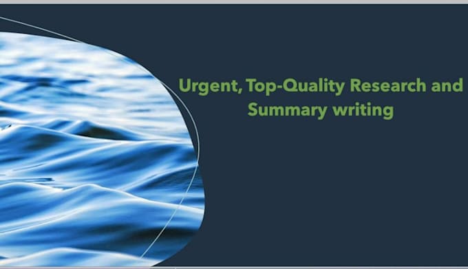 write translation,research and summaries
