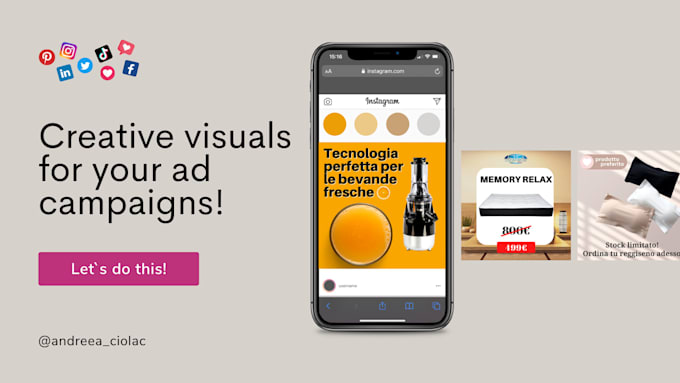 Design creative images for ads dropshipping ecommerce affiliate by