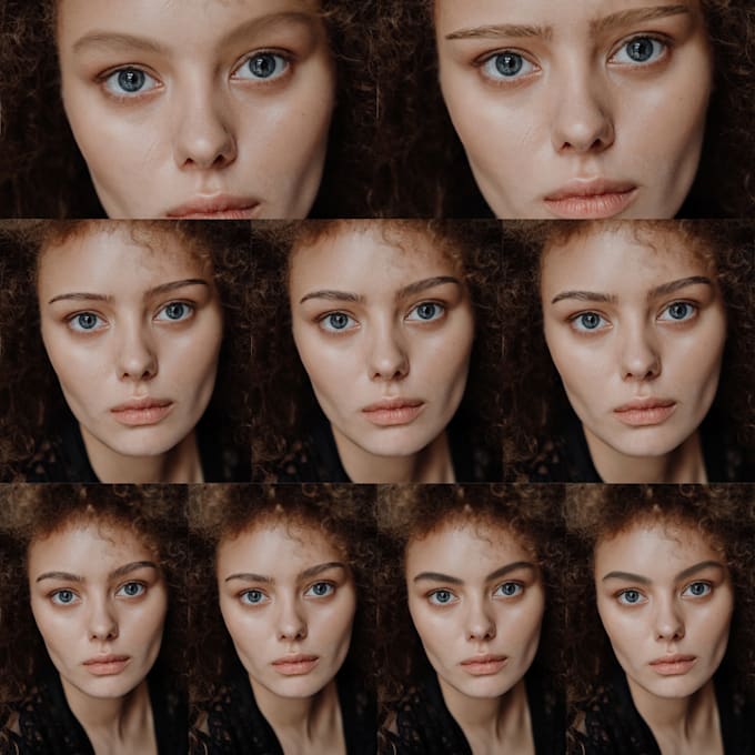 do photo retouch, edit your eyebrows, thinner, thicker